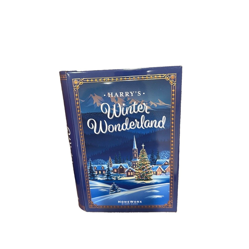 HOMEWORX by Harry Slatkin "Winter Wonderland" Book Tin set of 5 Scented Candles